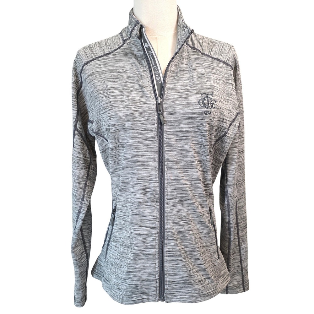 LW Performance Full Zip Jacket Heathered Grey Tacoma C&GC 1894‎ Athleisure M